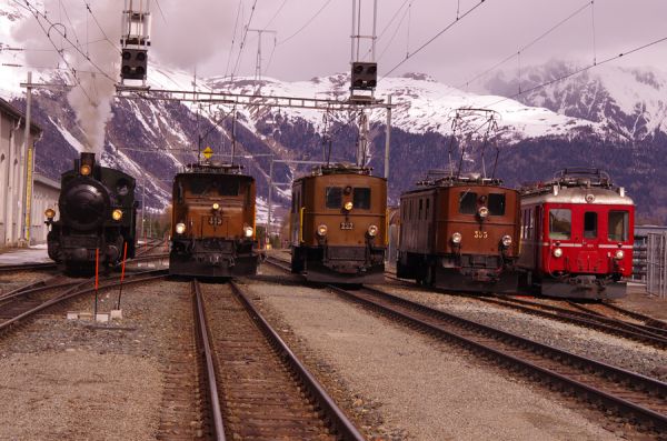 Lokparade in Pontresina