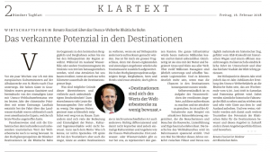 Klartext im Bündner Tagblatt