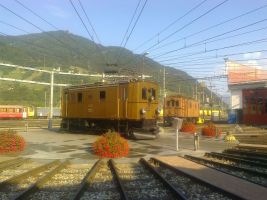 Begegnung der 222 und der 205 (im Hintergrund). Foto Christian Ticar