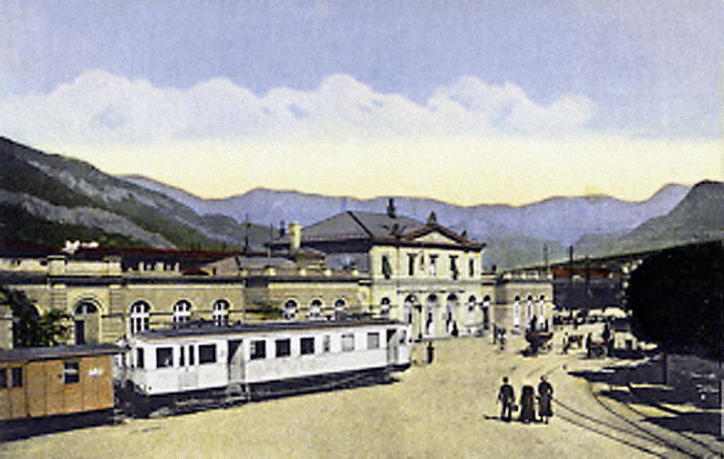 Stimmungsbild auf dem Bahnhofplatz Chur